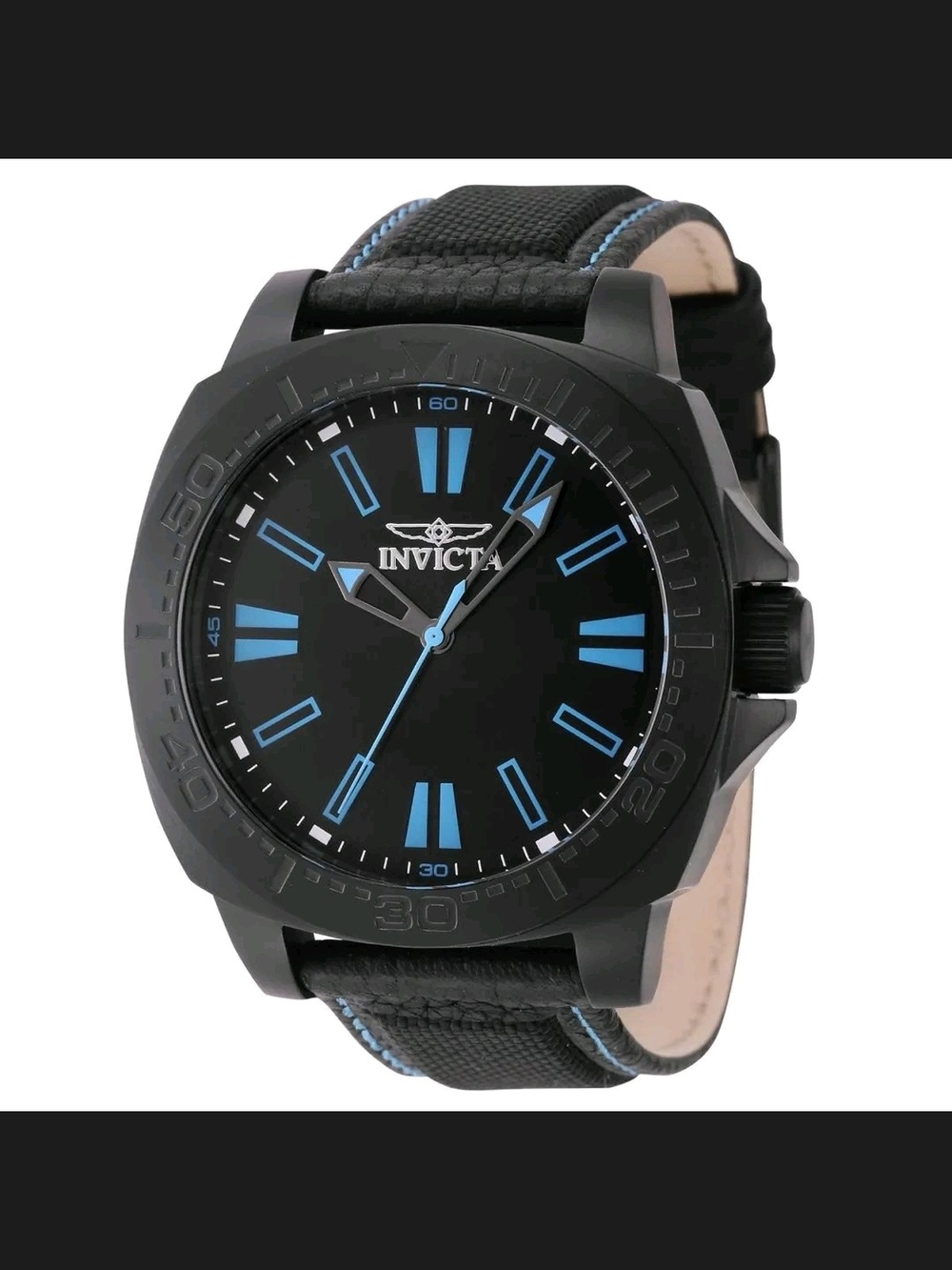 Invicta Men's Black & Blue Watch